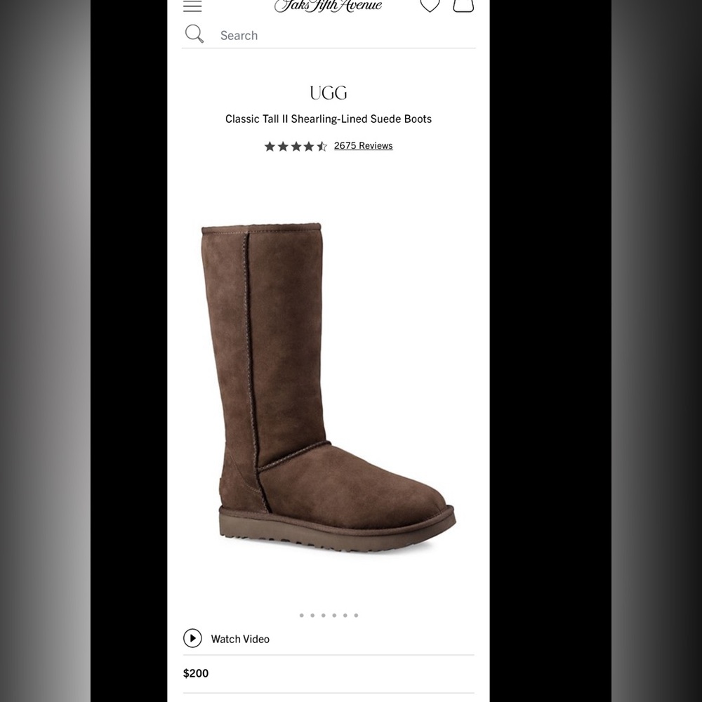 Ugg Classic Tall II Shearling-Lined Suede Boots - color chocolate